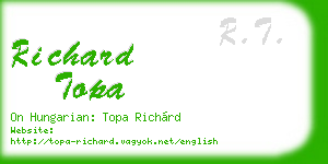 richard topa business card