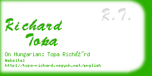 richard topa business card